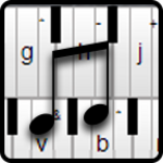 piano keyboard android application logo